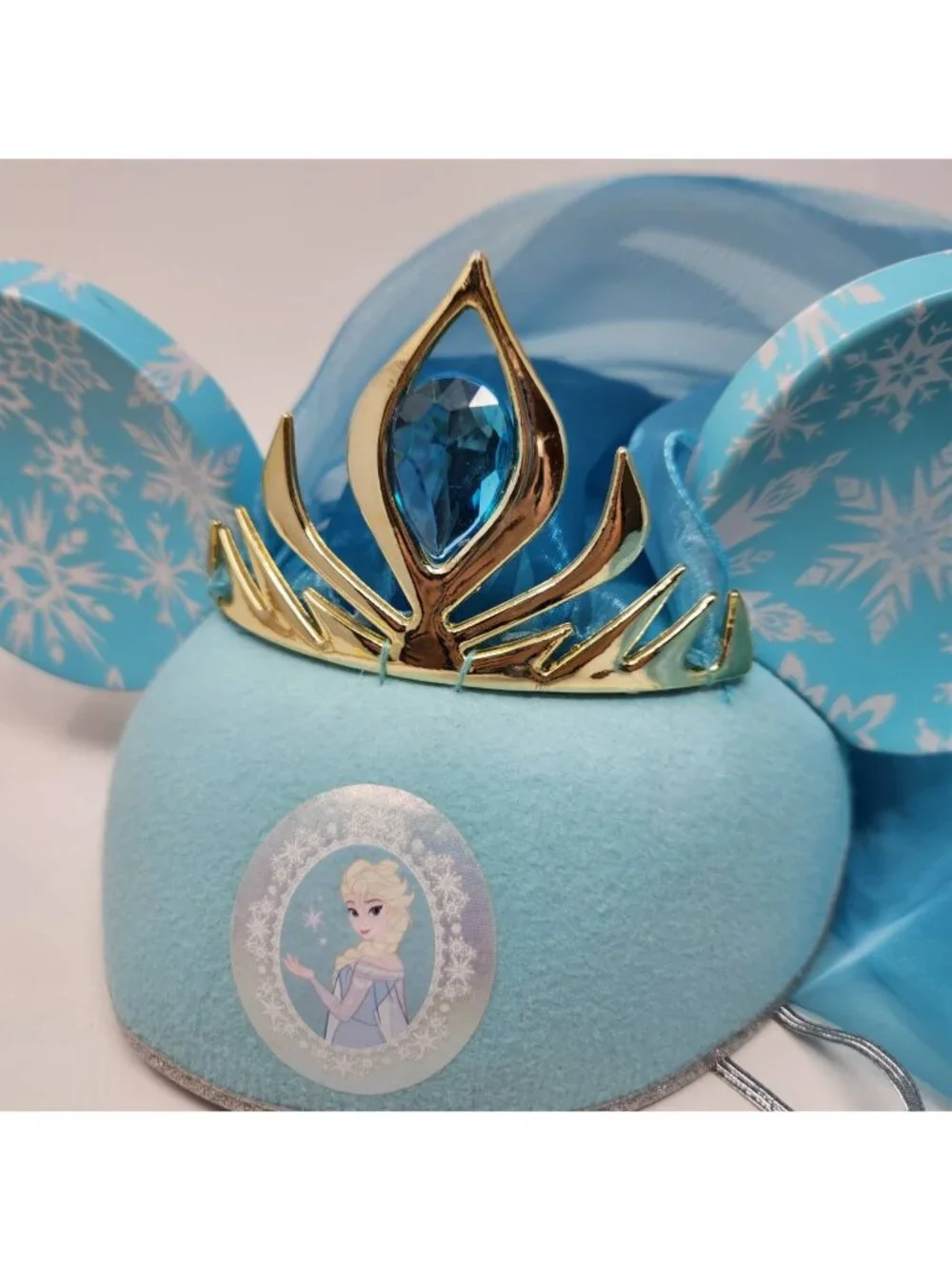 Disney World Elsa Ear Hat with Veil for Kids, Frozen